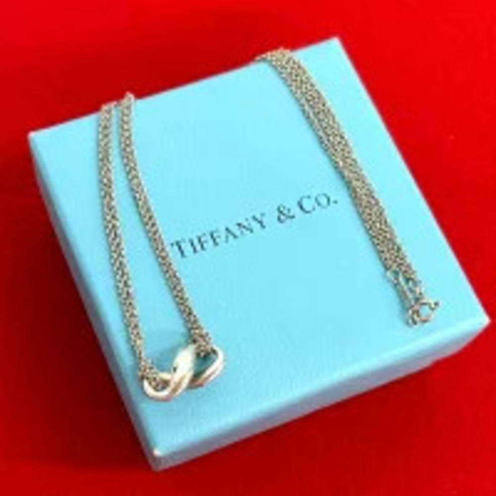 Tiffany Co Infinity Necklace Pendant Sterling Silver